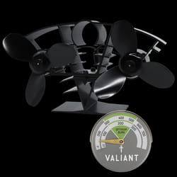 Valiant Whirlwind Stove Fan and Magnetic Stove Thermometer in Green