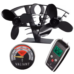 Valiant Twin Stove Fan, Thermometer and Moisture Meter