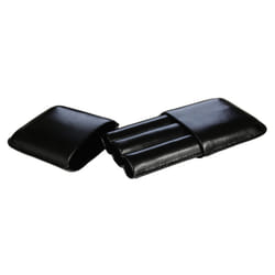 Quality Black Leather Triple Cigar Case