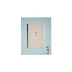 5x7 Blue Wooden Seahorse Photo Frame