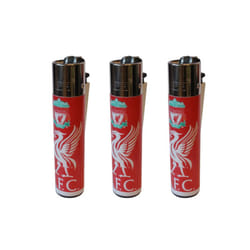 Clipper Liverpool Football Club Refillable Gas Lighters x 3