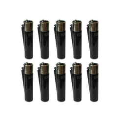 Clipper Classic Large Reusable Lighter 10 Pack (Black)