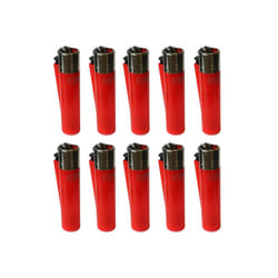 Clipper Classic Large Reusable Lighter 10 Pack (Red)