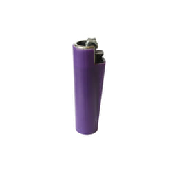 Clipper Refillable Pocket Lighter Soft Touch Rubber Purple