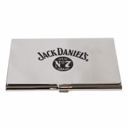 Jack Daniels Business Card Case Chrome
