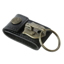 Jack Daniels Leather Keyholder For Belt (Black)