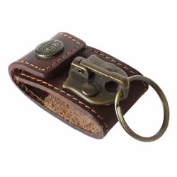 Jack Daniels Leather Keyholder For Belt (Brown)