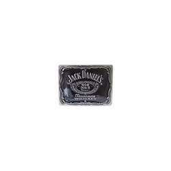 Jack Daniels Black Logo Pewter Belt Buckle
