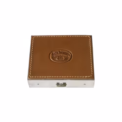 Jack Daniels Embossed Leather Contact Lens Case (tan)