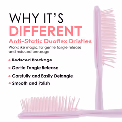 Detangling Brush for All Wet or Dry Hair Types - Pain-Free Brushing, Vented Hair Brush - Lightweight Handle with Extreme Flex to Contour to Scalp Amet