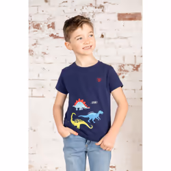 Oliver Kids T-Shirt - 4-5 Yrs, Navy Dino Print
