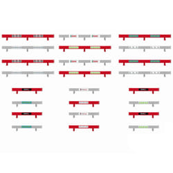 Scalextric Classic Armco Barriers Borders Red/White Long/Short