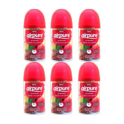 Airpure Apple Cinnamon Refill Automatic Air Freshener 250ml - Pack of 6