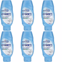Astonish Bleach Cream Cleaner - Powerful Cleaning Action 550ML (Pack of 6)