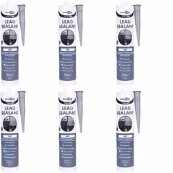 Bond It Flash Mate Lead Roofing Leak Repair Sealant Grey EU3 BDLEAD (Pack of 6)