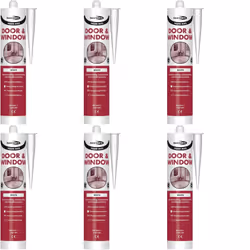 Bond it Frame Mate Door & Window Silicone Sealant White EU3, 310ml BDFMWH (Pack of 6)