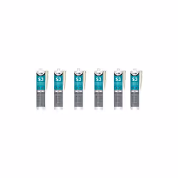Bond it S3 Ivory High Performance Sanitary Grade Silicone Sealant, 310ml (Pack of 6)