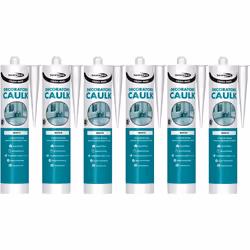 Bond It White Caulk Mate EU3 Cartridge 310ml BDOHC300 (Pack of 6)