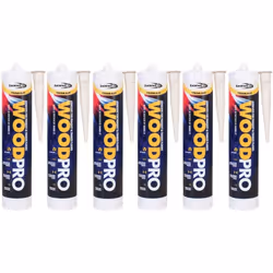 Bond It Wood Pro Adhesive Buff for Parquet and Timber Floors, Tan 300ml     BDWPROBF (Pack of 6)