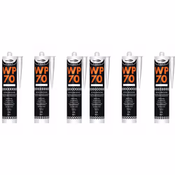 Bond It WP70 Silicone Sealant Low Modulus Neutral Cure Brown   WP70BR (Pack of 6)