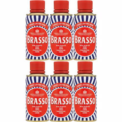 Brasso Metal Polish Liquid For Brass Copper Chrome, 175ml (Pack of 6)