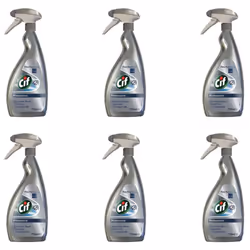 Cif Professional Stainless Steel and Glass Cleaner 750 mL (Pack of 6)