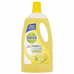 Dettol Power and Fresh Floor Cleaner Lemon, 1L (Pack of 6)