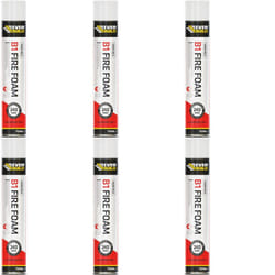 Everbuild B1 Hand Held Expanding Fire Rated Foam, Pink, 750 ml       EVFIRE (Pack of 6)