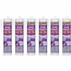 Everbuild COVE-EBD Coving Adhesive and Joint Filler, White, 290 ml COVE (Pack of 6)