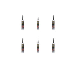 Everbuild Everflex Roof and Gutter Sealant, Black, 300ml    ROOF (Pack of 6)