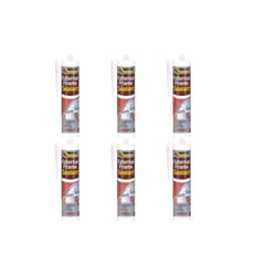 Everbuild External Frame Acrylic Sealant, Brown, 290 ml     EXTBN  (Pack of 6)