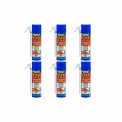 Everbuild Fix and Fill Quick Setting Expanding Foam, 500 ml EVFF5 (Pack of 6)