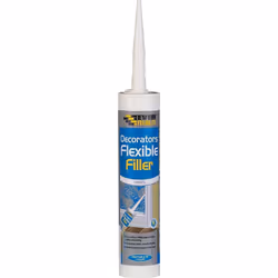 Everbuild Flexible Decorators Filler, White, 290 ml   FLEX (Pack of 6)