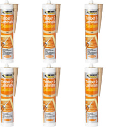 Everbuild Timber and Laminate Sealant, Oak, 300ml   TIMBOAK (Pack of 6)