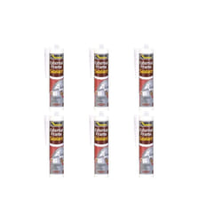 Everbuild Weather and Waterproof Acrylic Sealant, White, 290 ml