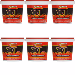Everbuild XL Fire Cement, Buff, 1 kg PCXLFIRE1 (Pack of 6)