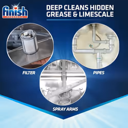Finish Dishwasher Cleaner original , 250ml (Pack of 6)