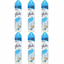 Glade Air Freshener, Aerosol Spray, Clean Linen, 300ml (Pack of 6)