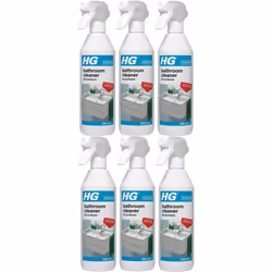 HG Bathroom Cleaner All Surfaces, 500ml Spray (147050106) (Pack of 6)