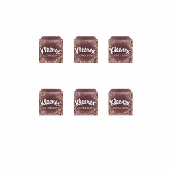 Kleenex Ultra Soft Facial Tissues, Tissues Box SMALL CUBE BOX (Pack of 6)