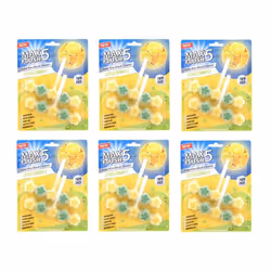 Max Flush Citrus Sparkle Toilet Rim Block Cleaner (Twin Pack) (Pack of 6)