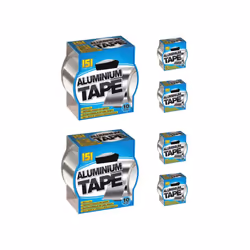 Silver Aluminium Tape 48mm X 10 Metres (Pack of 6)
