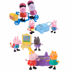 Peppa Pig 3" 2-Pk Figures. 4 Sets to Choose - Set of all 4