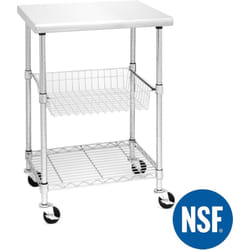 Seville Classics Professional Chef Table Top with Shelving