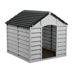 Garden Store Direct Large Grey Durable Plastic Dog Kennel