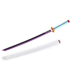 Demon Slayer Mitsuri LED Light Up Sword USB C Rechargable 40 Inch Wood & Plastic Cosplay Prop Replica