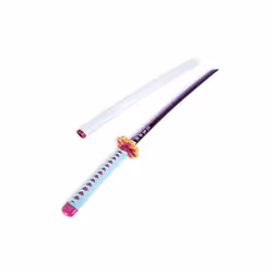 Demon Slayer Mitsuri LED Light Up Sword USB C Rechargable 40 Inch Wood & Plastic Cosplay Prop Replica