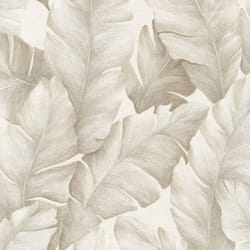 Kew Tropical Leaf Textured Vinyl Wallpaper Limetree - Beige