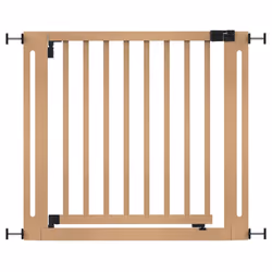 Safetots Wooden Elegance Gate - Natural, 87cm - 95cm