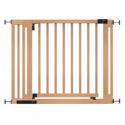 Safetots Wooden Elegance Gate - Natural, 97cm - 105cm